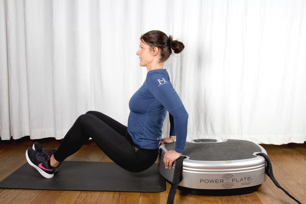 Triceps dips på PowerPlate