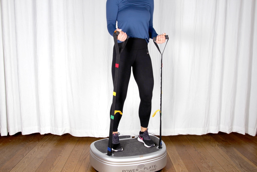 Biceps curl på PowerPlate