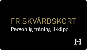Friskvårdskort personlig träning 1-klipp